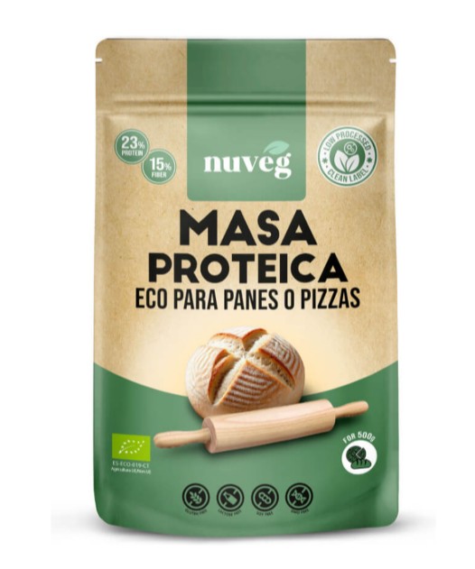 Masa proteica panes/pizzas Nuveg 270g BIO