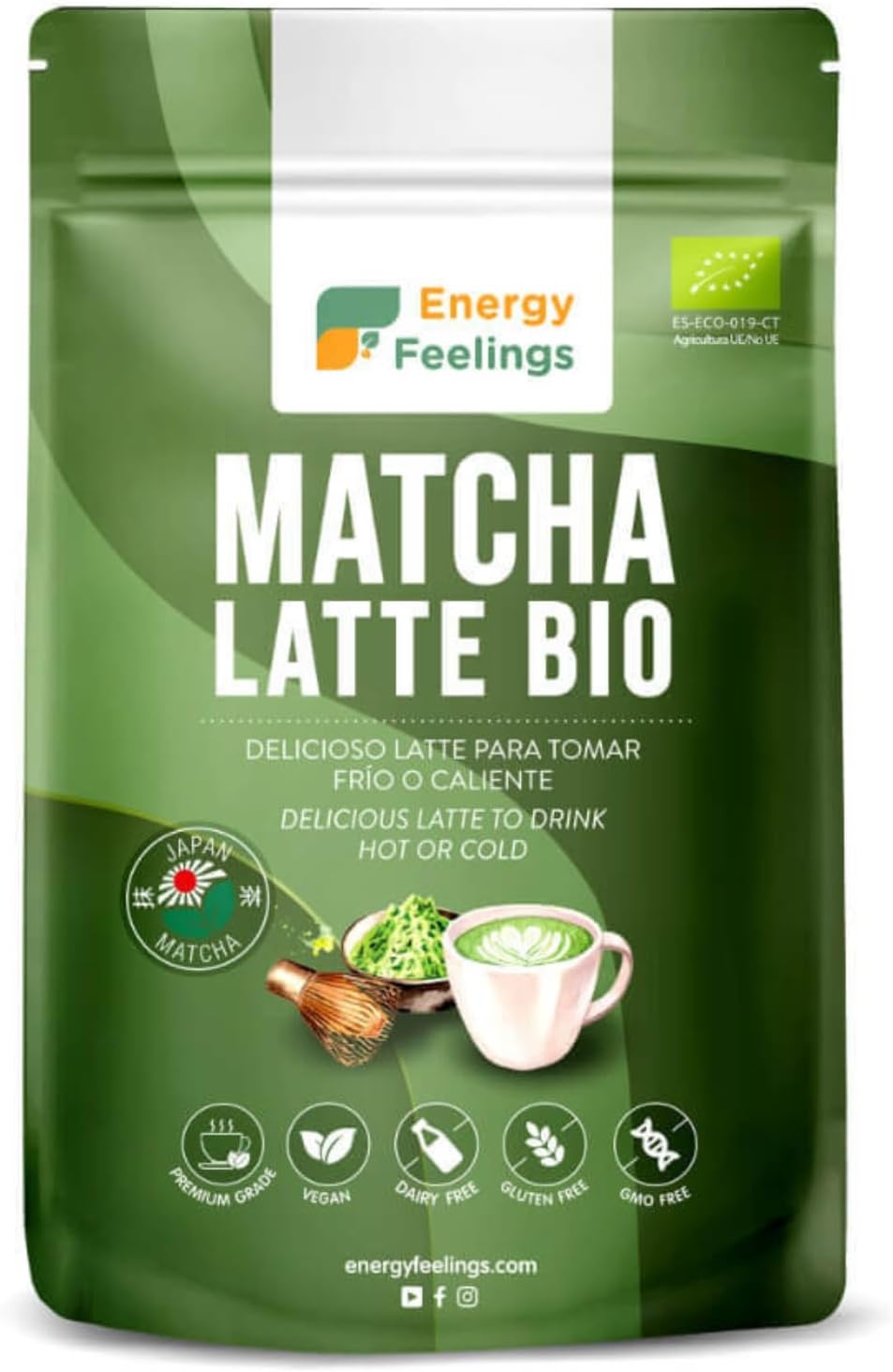 Matcha latte Energy Feelings 200g BIO