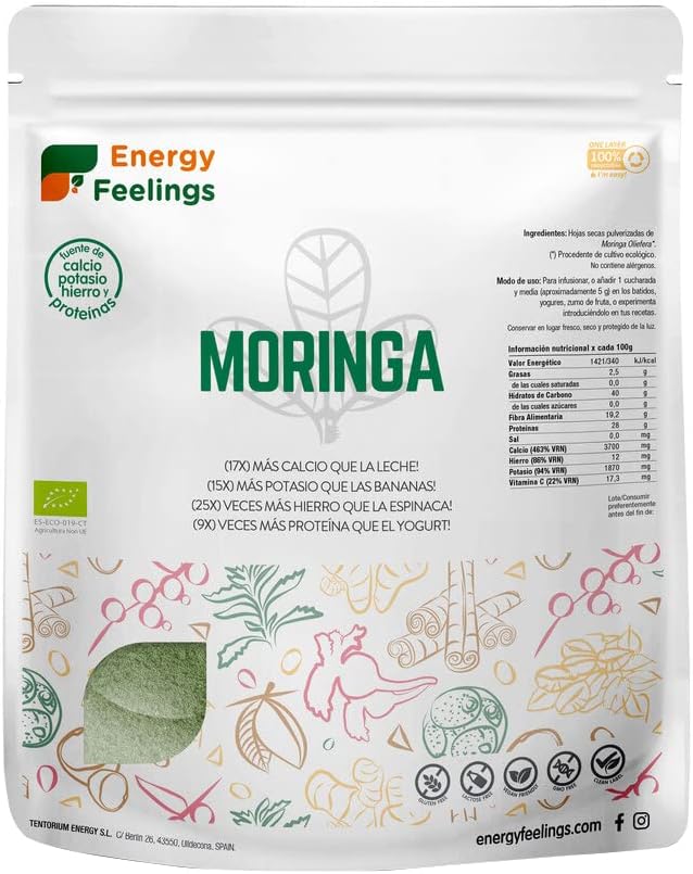 Moringa en polvo Energy Feelings 1Kg BIO