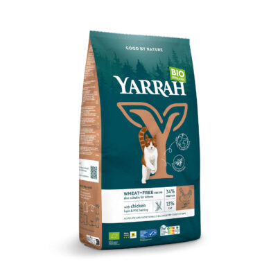 Pienso gato pollo sin trigo Yarrah 800g BIO