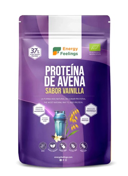 Proteína de avena sabor vainilla Energy Feelings 500g BIO