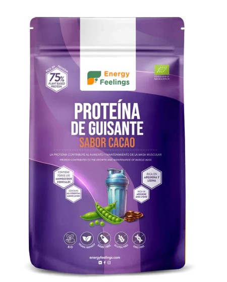 Proteína de guisante sabor cacao Energy Feelings 500g BIO