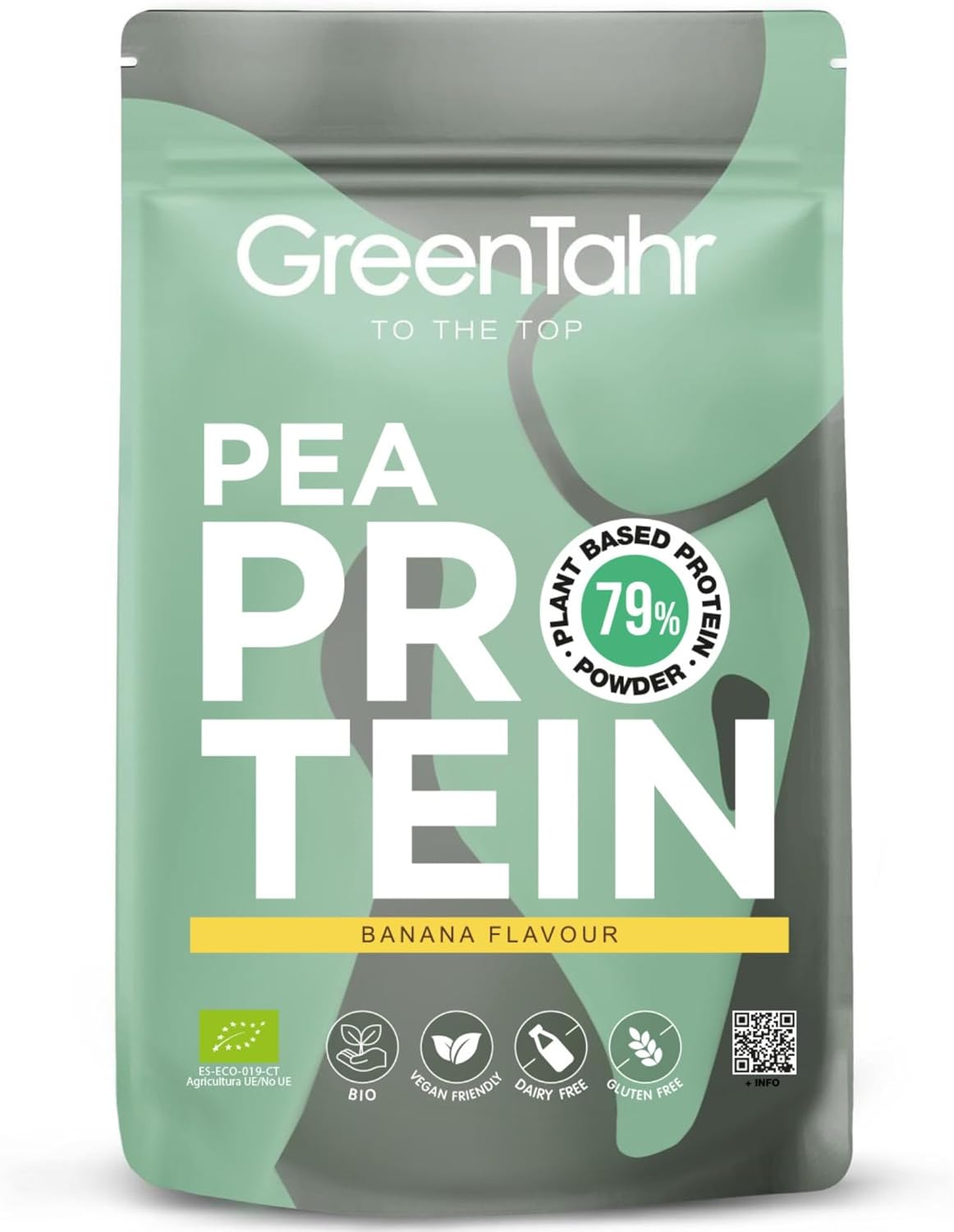 Proteína de guisante sabor banana Green Tahr 750g BIO