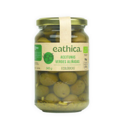 Aceitunas verdes aliñadas Eathica 345g BIO