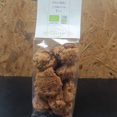 Galletas de chocolate y nueces sin gluten EcoGalletas 120g BIO