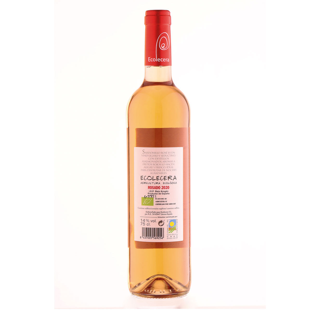Vino rosado Sardonillo Rosé Ecolecera 75cl BIO - Imagen 2
