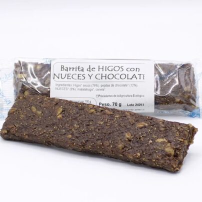 Barritas de higos con chocolate y nueces Biogredos 70g BIO