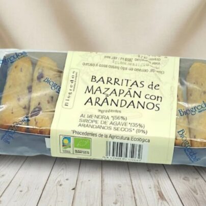 Barritas de mazapán con arándanos Biogredos 130g BIO