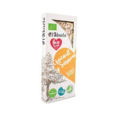 Turrón crocant y sésamo El Abuelo 200g BIO