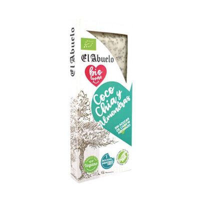 Turrón de coco, chía y almendras El Abuelo 200g BIO