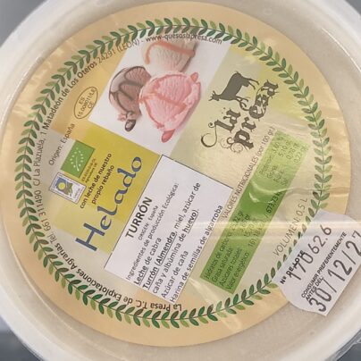 Helado cabra turrón La Presa 500ml BIO