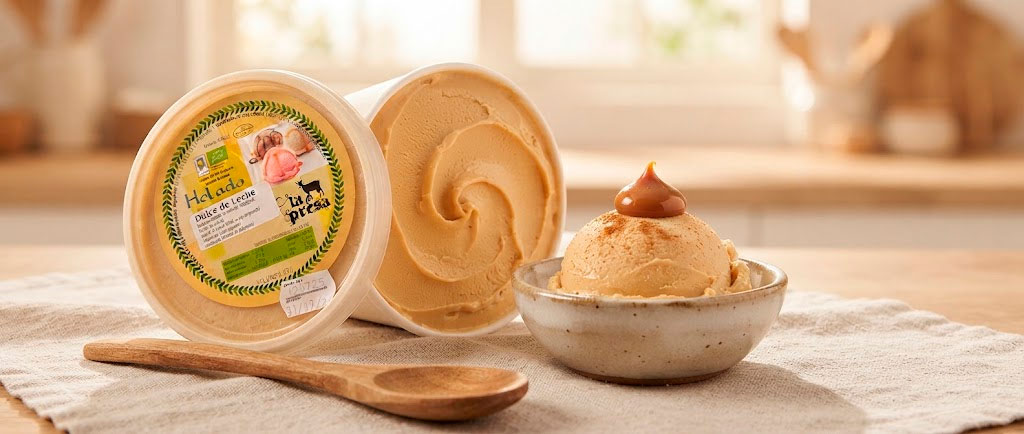 Helado cabra dulce de leche La Presa 500ml BIO