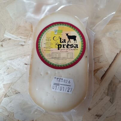 Queso semicurado leche cruda cabra ecológica La Presa BIO