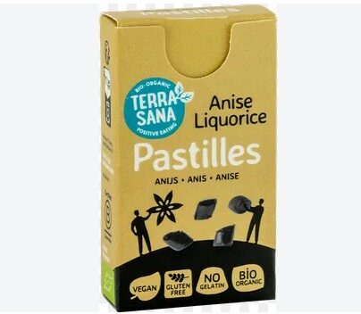 Pastillas de regaliz con anís Terrasana 25g BIO