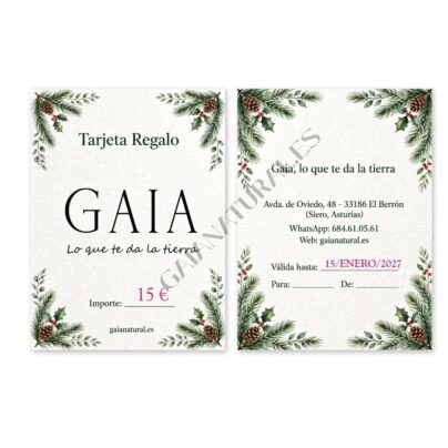 Tarjeta regalo Gaia 15