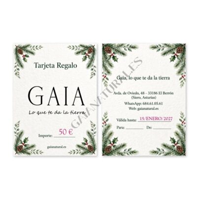 Tarjeta regalo Gaia 50